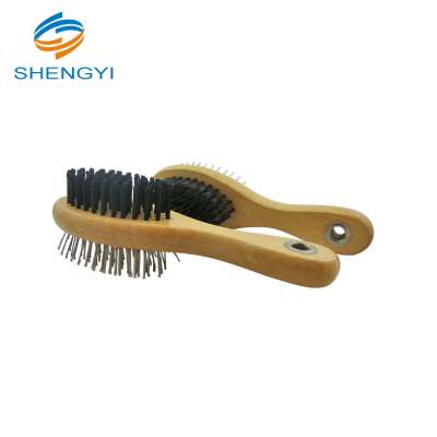 Soft bristles scrub bamboo pack brush cleaning set